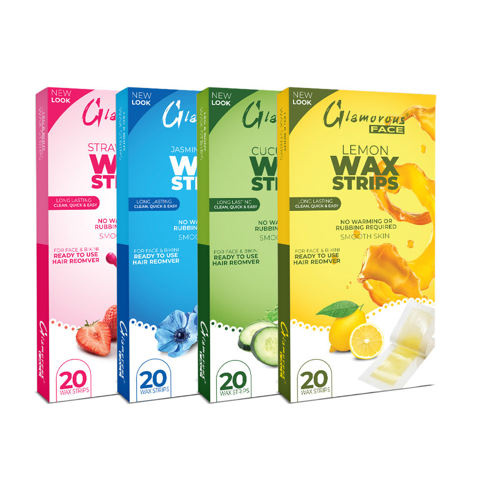 Glamorous Strawberry Body Wax Strips (20pcs)