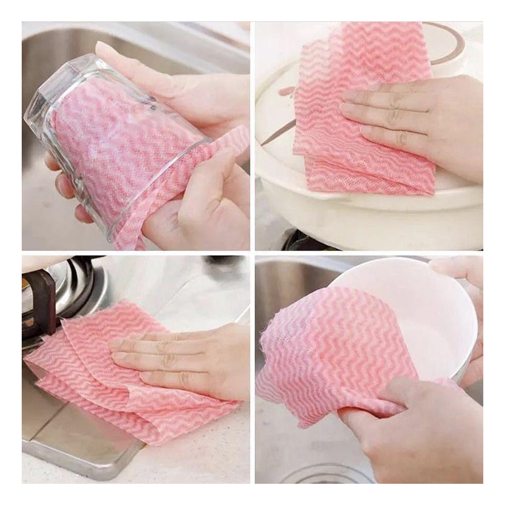 50Pcs/Roll Disposable Kitchen Dish Cloth