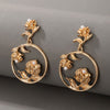 Fashion Jewellery Flower Hoop Earring