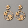 Fashion Jewellery Flower Hoop Earring