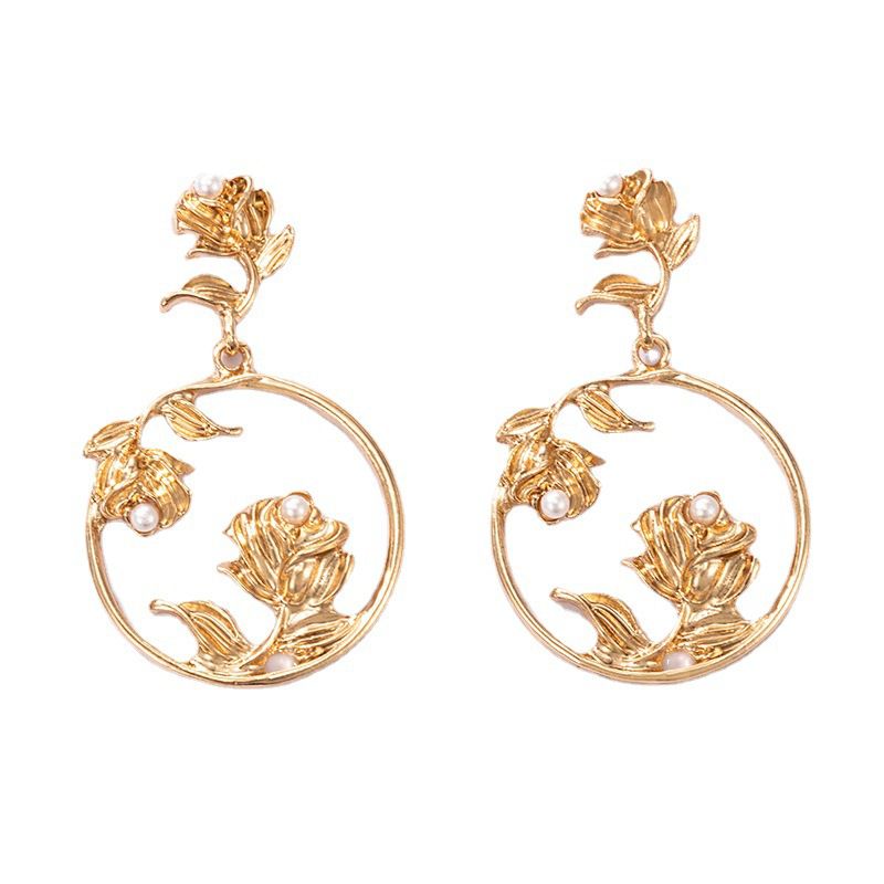 Fashion Jewellery Flower Hoop Earring