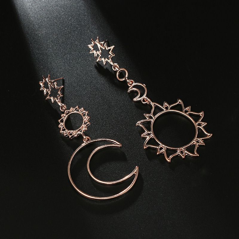 Fashion Jewellery Moon Sun Earring
