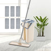 2in1 Scratch Square Mop with Bucket Mop Pads Self Wash and Squeeze Dry Flat Mop
