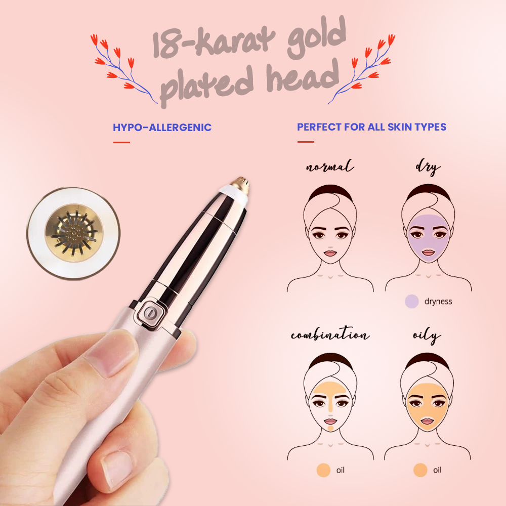 New Flawless Eyebrow Hair Remover Pen- Cell Operated