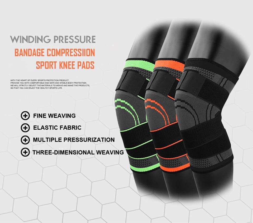 Knee Support Compression Professional Protective Knee Pad Basketball Tennis Cycling