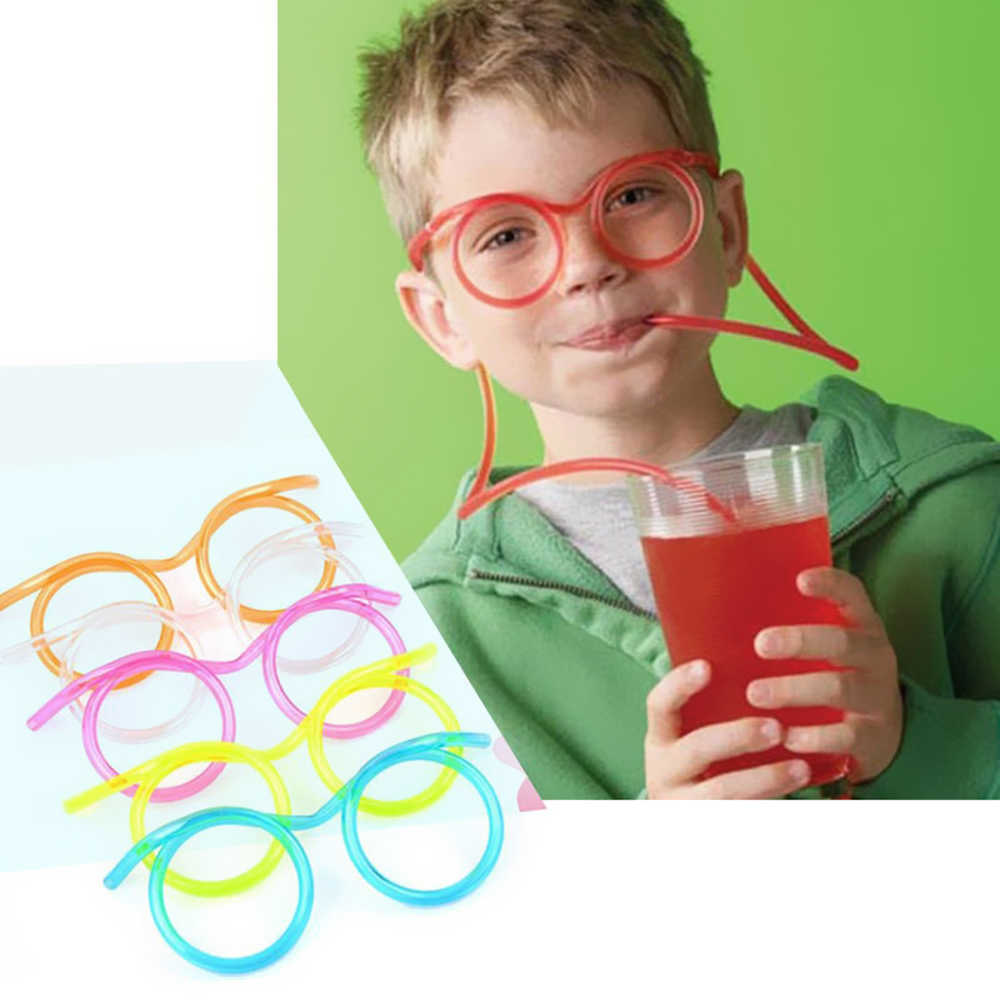 Straw Vision Creative Eyeglasses Straw Drinking – beautygirl-pk