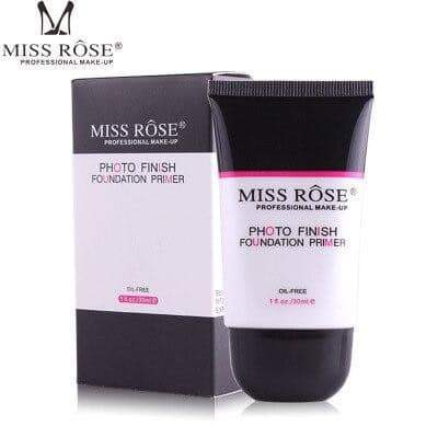 Miss Rose18 Color Glitter Eyeshadow Palette, Matte Foundation Tube,  Liquid Concealer, Photo Finish Face Primer & White Eye Liner Pencil