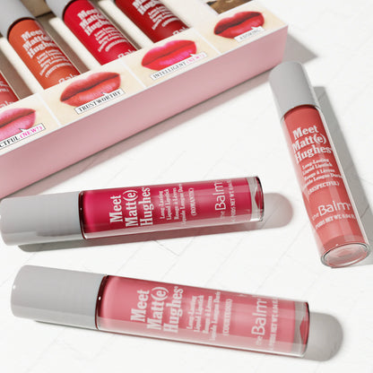 The Balm Meet Matte Hughes Mini Long-Lasting Liquid Lipgloss (Pack of 6)