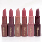 Miss Rose Pack Of 6 Semi Matte Bear Lipstick Set