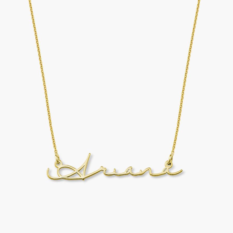 Signature Name Necklace - Gold Plated
