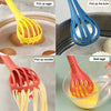 Multifunctional Egg Beater Eggs Milk Whisk Pasta Tongs Food Clip Manual Mixer