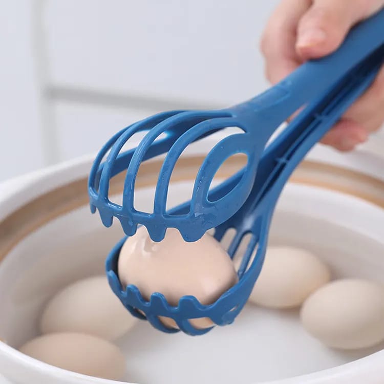 Multifunctional Egg Beater Eggs Milk Whisk Pasta Tongs Food Clip Manual Mixer