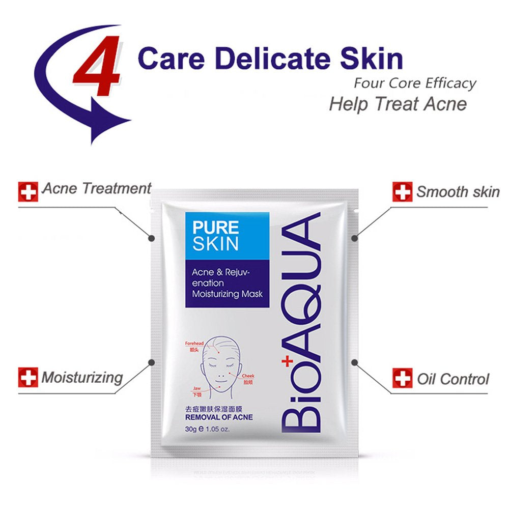 BIOAQUA Anti Acne Moisturizing Hyaluronic Acid Essence Mask