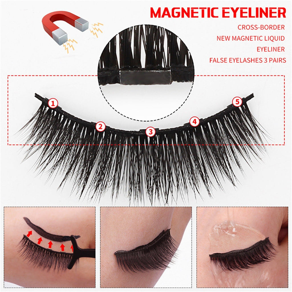 3 Pairs Magnetic Eyelash