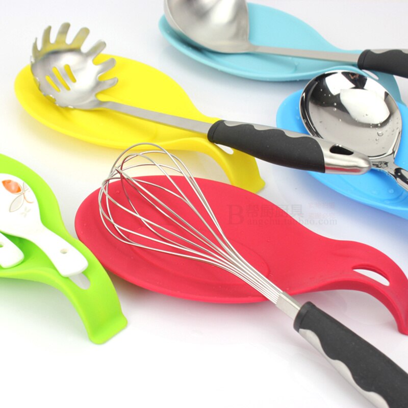 Silicone Spoon Rest Holder (Random Color)