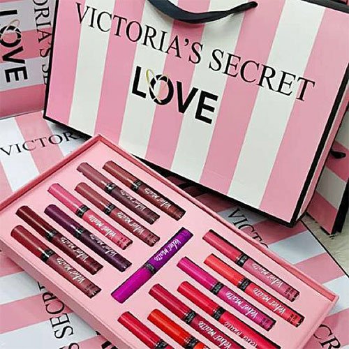 VICTORIA'S SECRET VELVET MATTE CREAM LIPGLOSS BOX 15Pcs