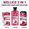 Wellice Onion Anti Hair loss Solution 3in1 Deal