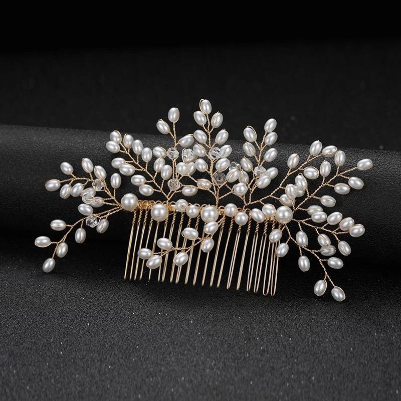 Elegant Bridal Pearl Hair Comb Hair Accessories