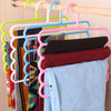 Multi-purpose Clothes Hanger Practical 5 Layers (Random Color)