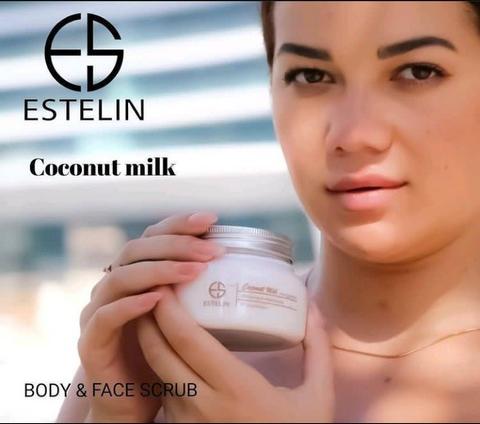 Estelin Coconut Milk Body and Face Scrub