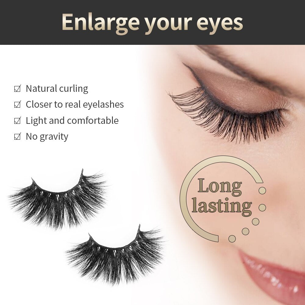 O.TWO.O 3D Eyelash Stem Faux Mink Eyelashes (100% Handmade)