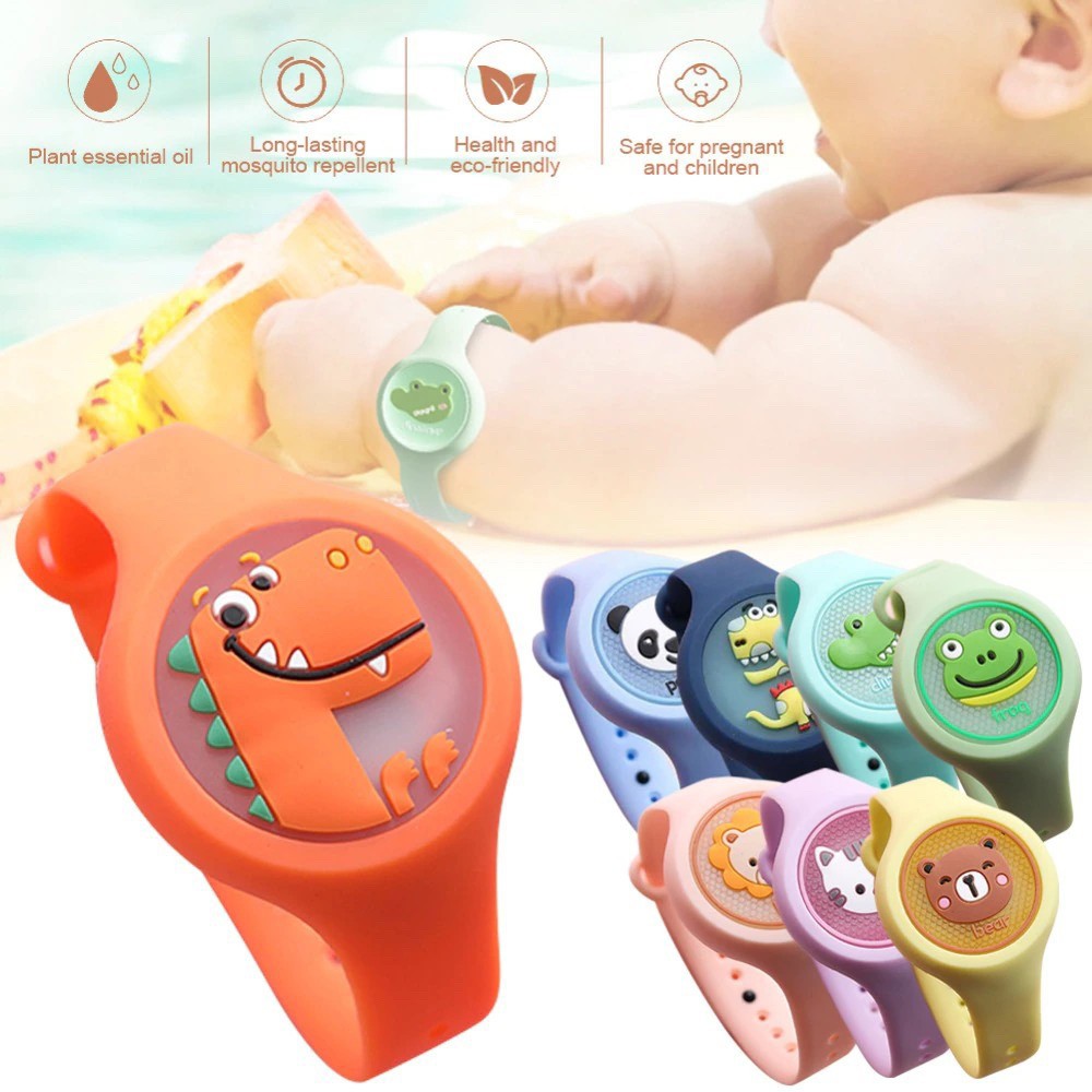 Multicolor Flashing Light Mosquito Repellent Bracelet Cute Mosquito Repellent Watch