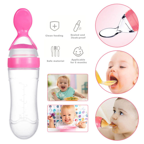 Baby Feeding Bottle With Spoon