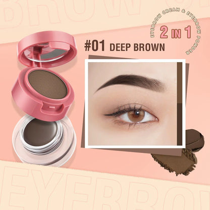 PINKFLASH Duo Effect Eyebrow Cream & Powder Kit