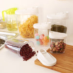 5Pcs Set Plastic Kitchen Cereal Dispenser