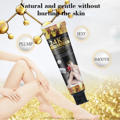 DISAAR 24K PURE GOLD COLLAGEN HAIR REMOVAL CREAM (100ML)