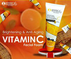 Jessica Vitamin Brightening And Anti Aging C Facial Foam Face Wash