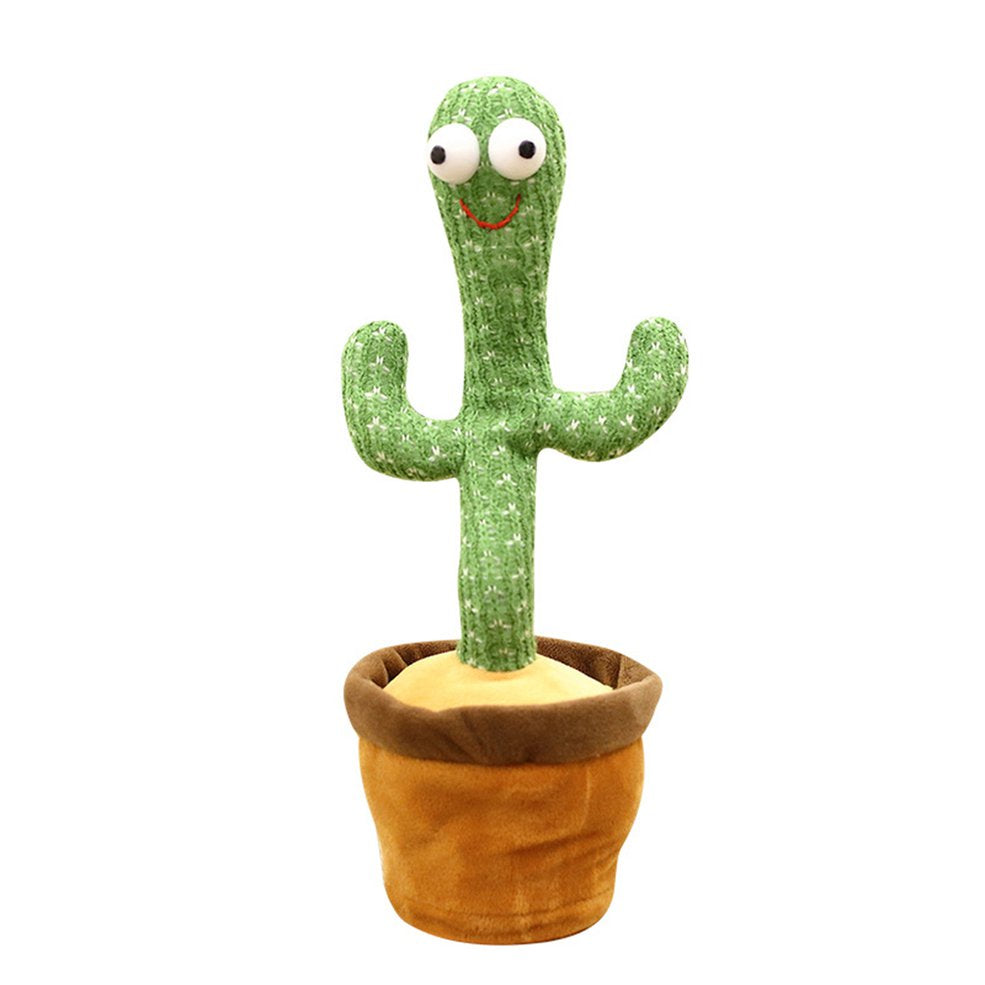 Cute Dancing And Talking Cactus Toy With Hat & 120 Songs (Usb Charging)