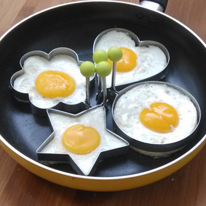 Egg Molds Stainless Steel 4 Pcs Set For Kitchen (high return)