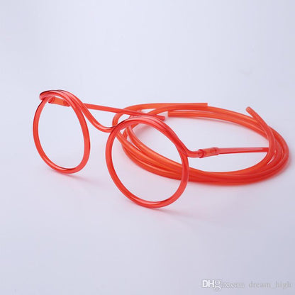 Creative Eyeglasses Straw Drinking