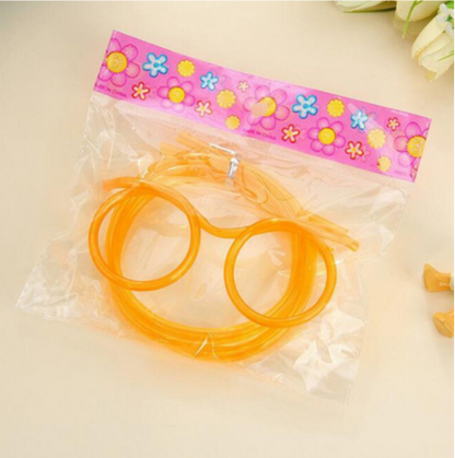 Creative Eyeglasses Straw Drinking