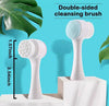 Jade Roller With Double Sided Cleansing Facial Brush Set