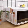 Microwave Dust Cover, Top Cover With 4 Storage Pockets, Microwave Protector