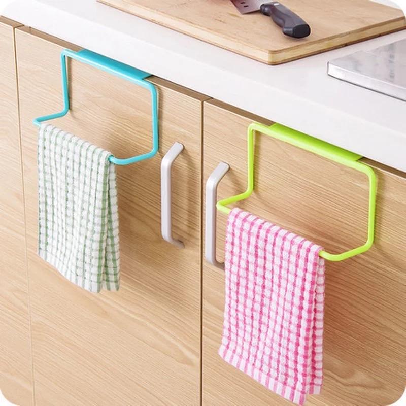 Kitchen METAL Towel Holder, Kitchen Washcloth Rack Hanging Holder, Kitchen Cabinet Towel Organizer