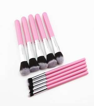 10 Pcs Professional Makeup Brushes Pink Gold