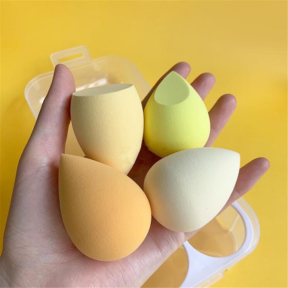 4pcs Makeup Sponge with Storage Box