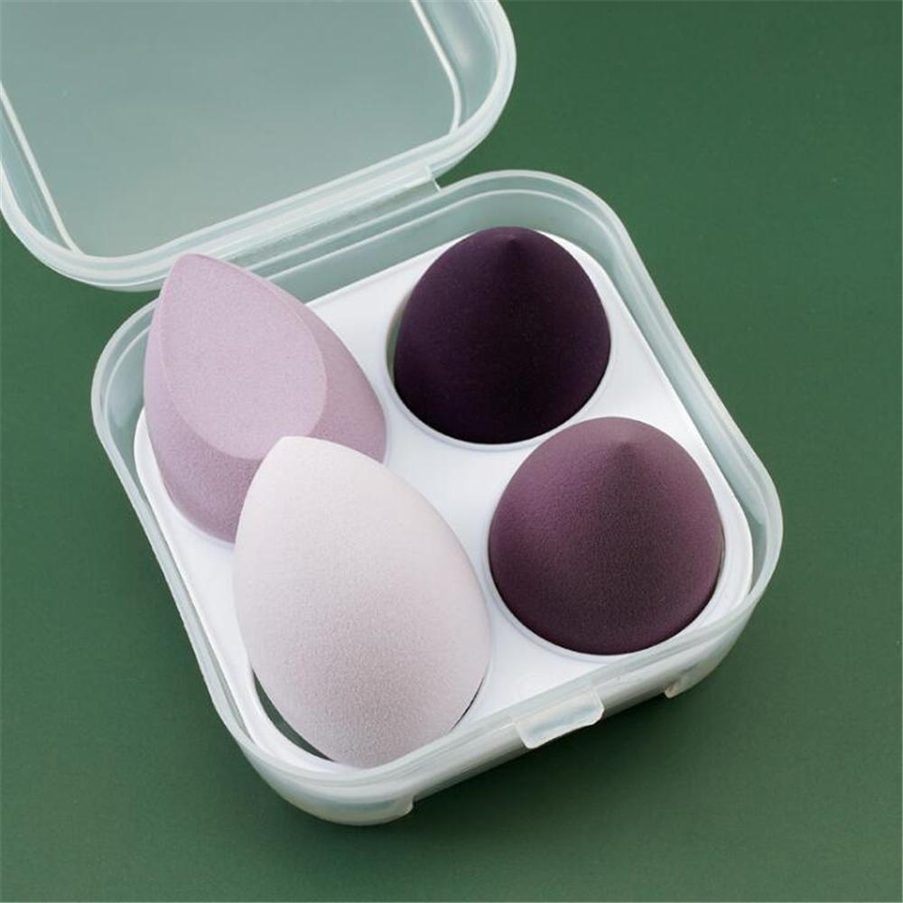 4pcs Makeup Sponge with Storage Box