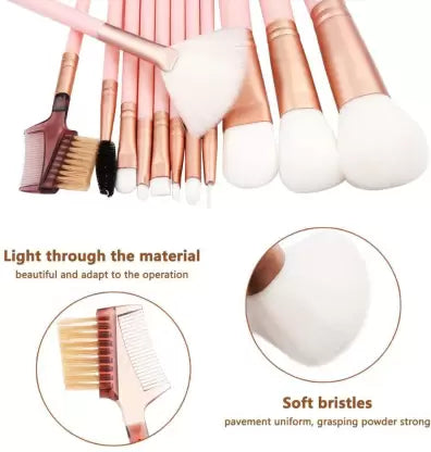 12 Pcs Makeup Brush With Jar