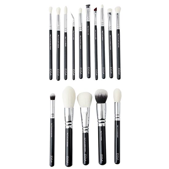 Zoeva Professional 15Pcs Make-up Brush Set (Black)